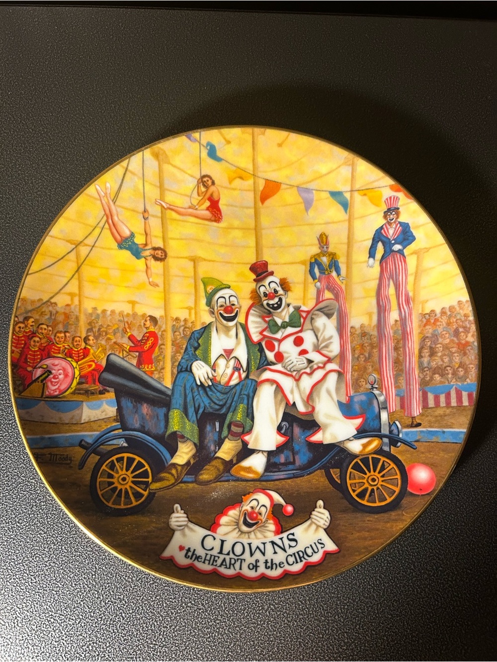Vintage Ringling Bros. Barnum & Bailey Circus Collector Plate "Clowns"